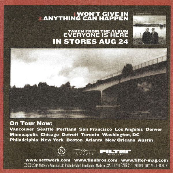 The Finn Brothers - Everyone Is Here (Tour Sampler) (CD) - Image 2