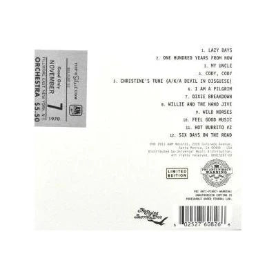 The Flying Burrito Bros - Authorized Bootleg/Fillmore East, New York, N.Y. - Late Show, November 7 1970 (CD) - Image 2