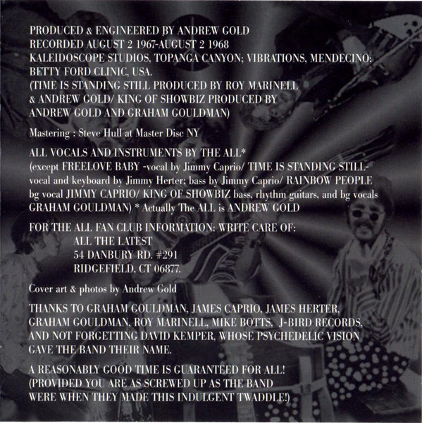 The Fraternal Order Of The All - Greetings From Planet Love (CD) - Image 5