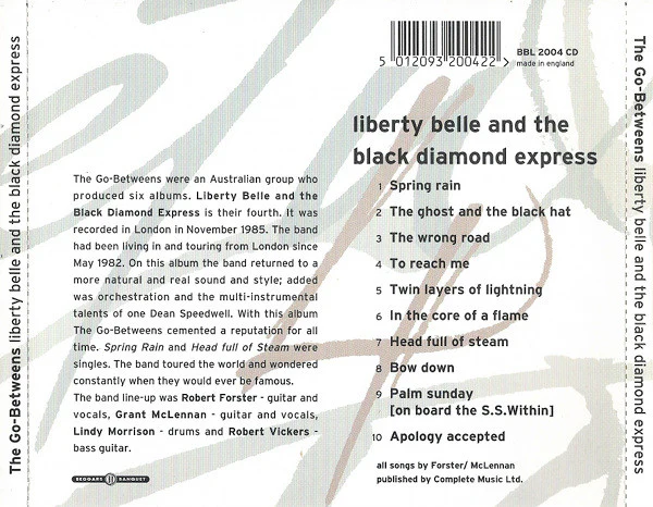 The Go-Betweens - Liberty Belle And The Black Diamond Express (CD) - Image 2