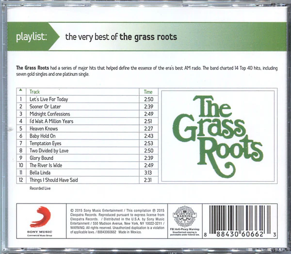 The Grass Roots - Playlist: The Very Best Of The Grass Roots (CD) - Image 2
