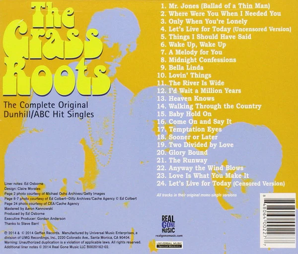 The Grass Roots - The Complete Original Dunhill/ABC Hit Singles (CD) - Image 2