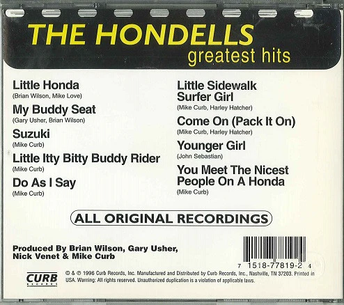 The Hondells - Greatest Hits (CD) - Image 2