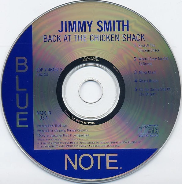 The Incredible Jimmy Smith* - Back At The Chicken Shack (CD) - Image 3