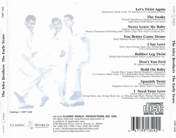 The Isley Brothers - The Early Years (CD) - Image 2