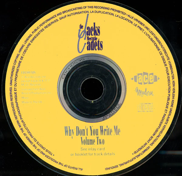 The Jacks - The Jacks Meet The Cadets: Why Don't You Write Me? (CD) - Image 4