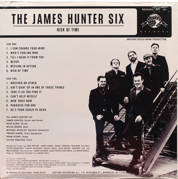 The James Hunter Six - Nick Of Time (Vinyl) - Image 2