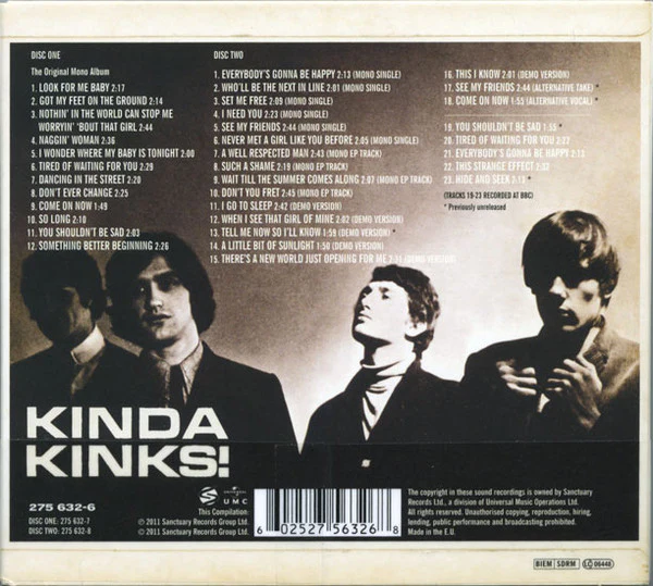 The Kinks - Kinda Kinks (CD) - Image 2