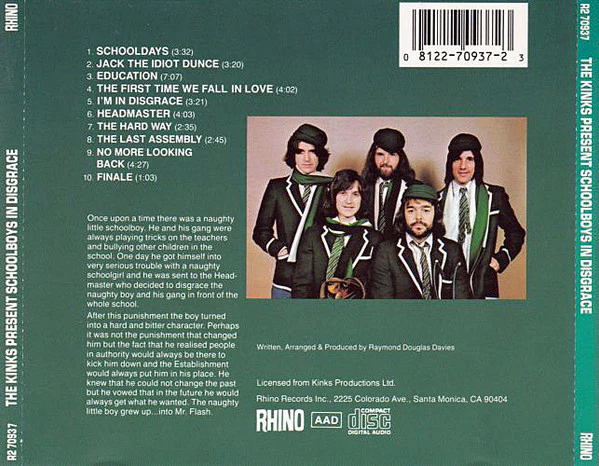 The Kinks - Schoolboys In Disgrace (CD) - Image 2