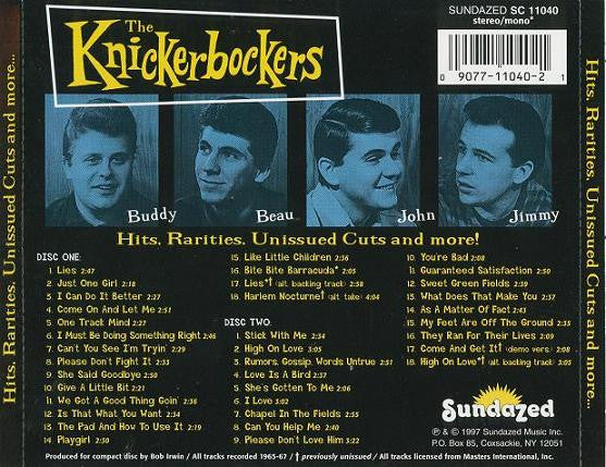 The Knickerbockers - Knickerbockerism! Hits, Rarities, Unissued Cuts And More... (CD) - Image 2