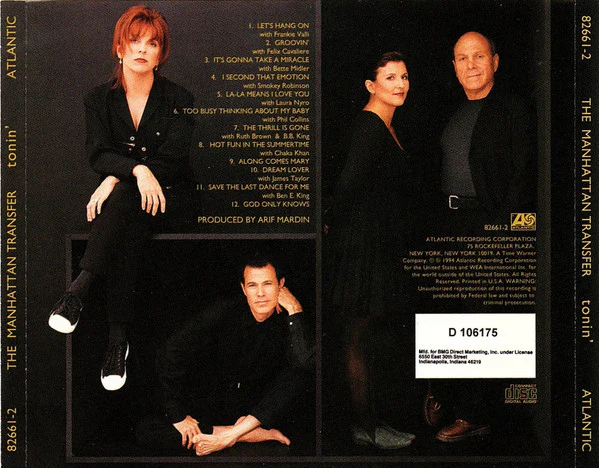 The Manhattan Transfer - Tonin' (CD) - Image 2