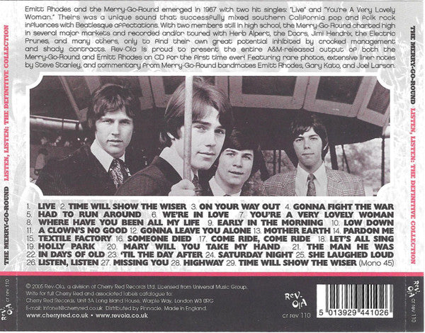 The Merry-Go-Round - Listen, Listen: The Definitive Collection (CD) - Image 2