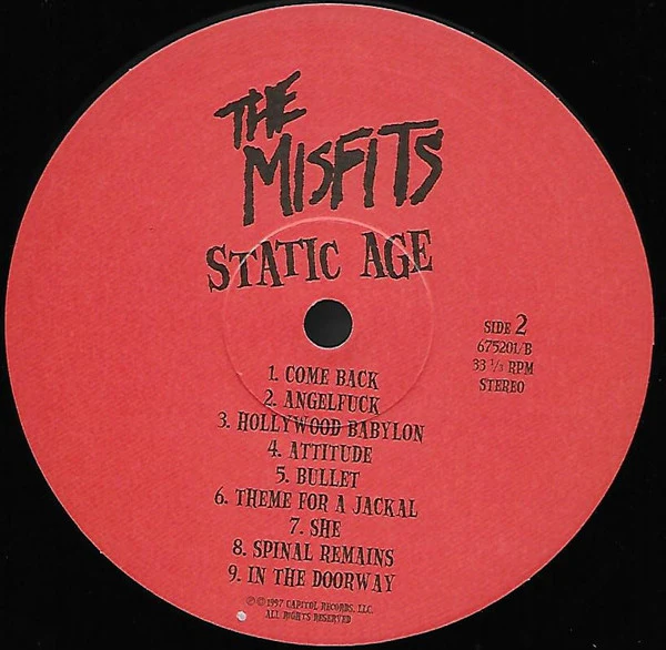The Misfits* - Static Age (Vinyl) - Image 3