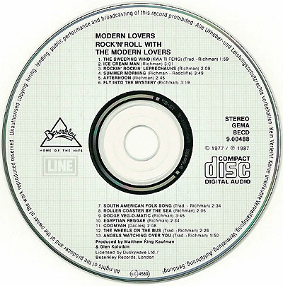 Jonathan Richman & The Modern Lovers - Rock 'N' Roll With The Modern Lovers (CD) - Image 4