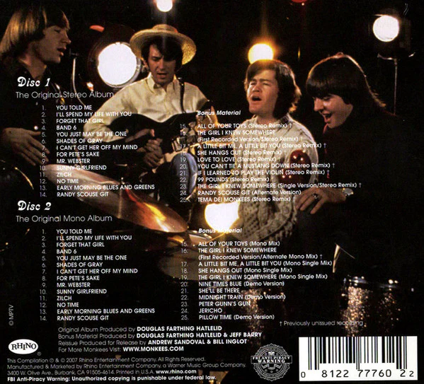 The Monkees - Headquarters (CD) - Image 2