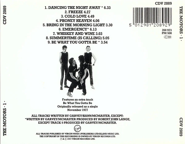 The Motors - 1 (CD) - Image 2