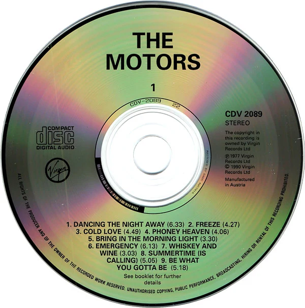 The Motors - 1 (CD) - Image 3