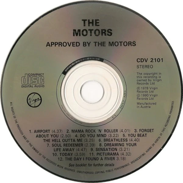 The Motors - Approved By The Motors (CD) - Image 3