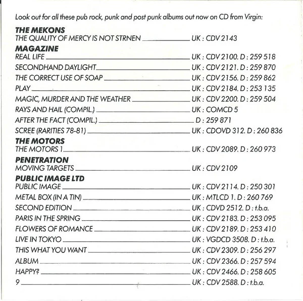 The Motors - Approved By The Motors (CD) - Image 5