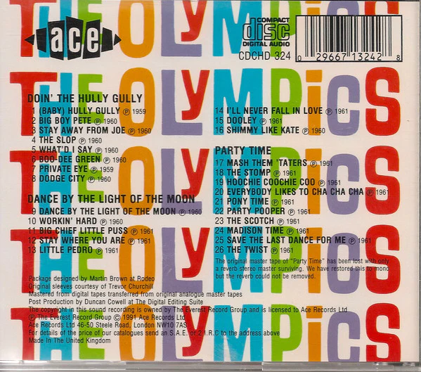 The Olympics - Doin' The Hully Gully / Dance By The Light Of The Moon / Party Time (CD) - Image 2