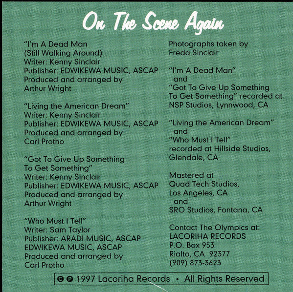 The Olympics - On The Scene Again (CD) - Image 2