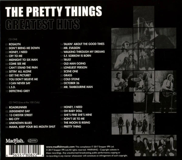 The Pretty Things - Greatest Hits (CD) - Image 2