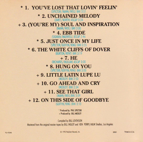 The Righteous Brothers - The Very Best Of The Righteous Brothers - Unchained Melody (CD) - Image 2