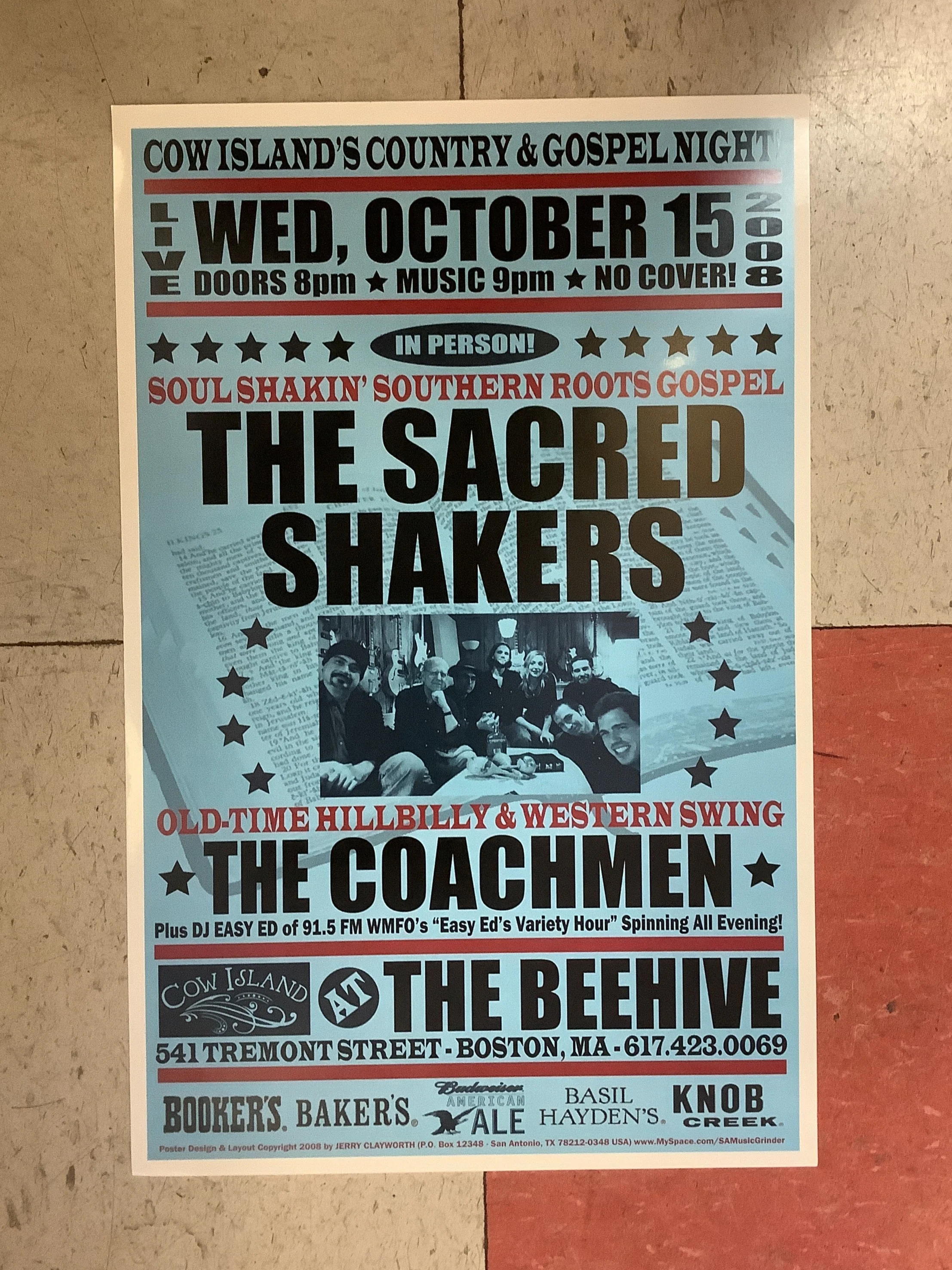 The Sacred Shakers at The Beehive - 2008 (Poster)