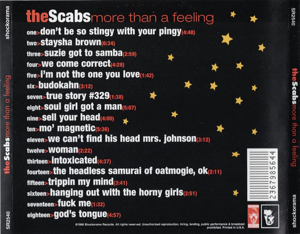 The Scabs  - More Than A Feeling (CD) - Image 2