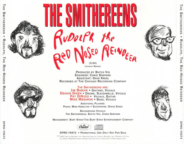 The Smithereens - Rudolph, The Red Nosed Reindeer (CD) - Image 2