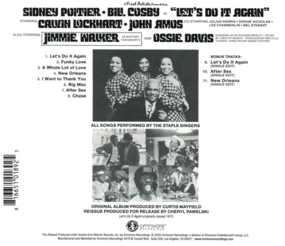 The Staple Singers - "Let's Do It Again" (Original Sound Track) (CD) - Image 2