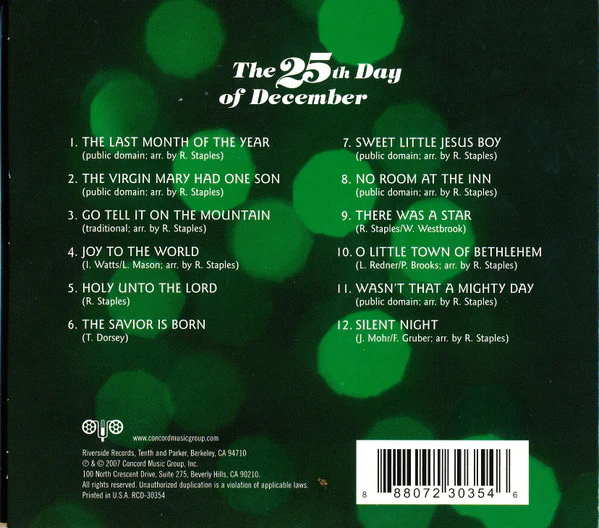 The Staple Singers - The 25th Day Of December (CD) - Image 4