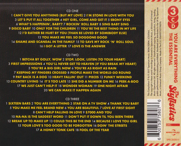 The Stylistics - You Are Everything The Essential (CD) - Image 2