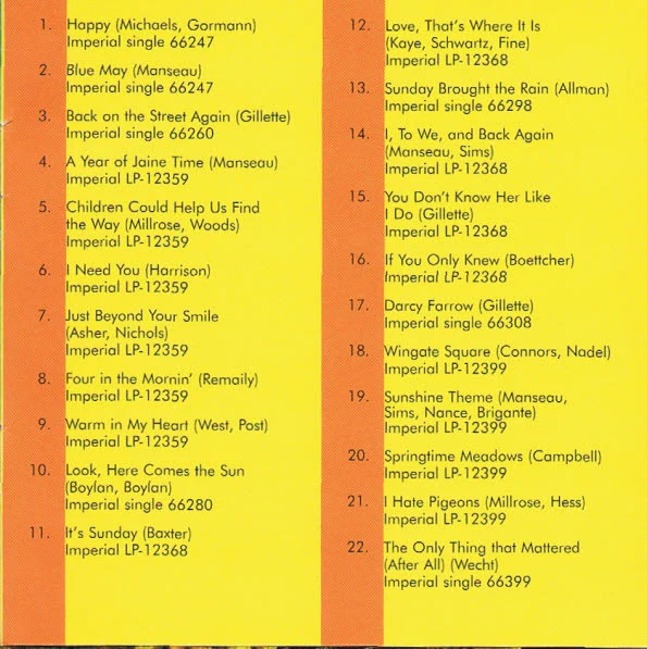 The Sunshine Company - The Best Of The Sunshine Company (CD) - Image 2