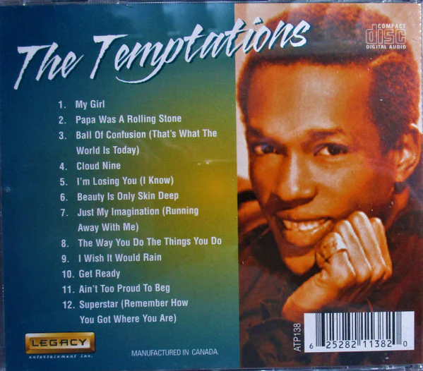 The Temptations - The Temptations Featuring Eddie Kendricks (CD) - Image 2
