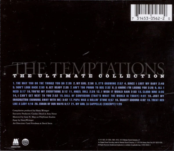 The Temptations - The Ultimate Collection (CD) - Image 2