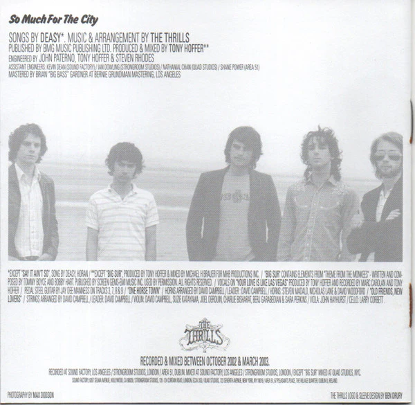 The Thrills - So Much For The City (CD) - Image 4
