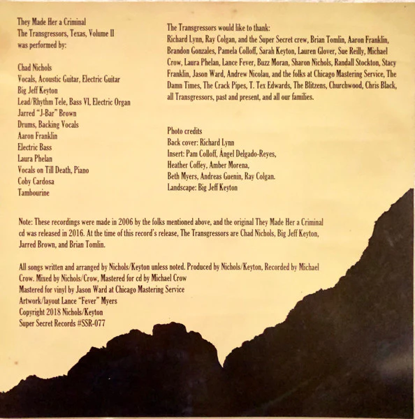 The Transgressors - They Made Her A Criminal (Vinyl) - Image 3
