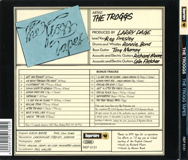 The Troggs - The Trogg Tapes (CD) - Image 2