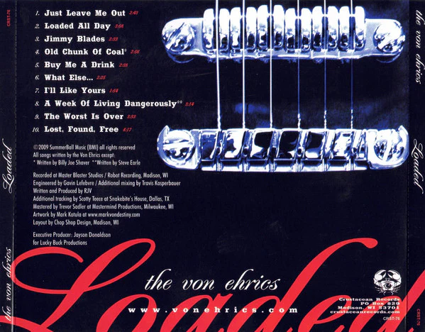 The Von Ehrics - Loaded (CD) - Image 2