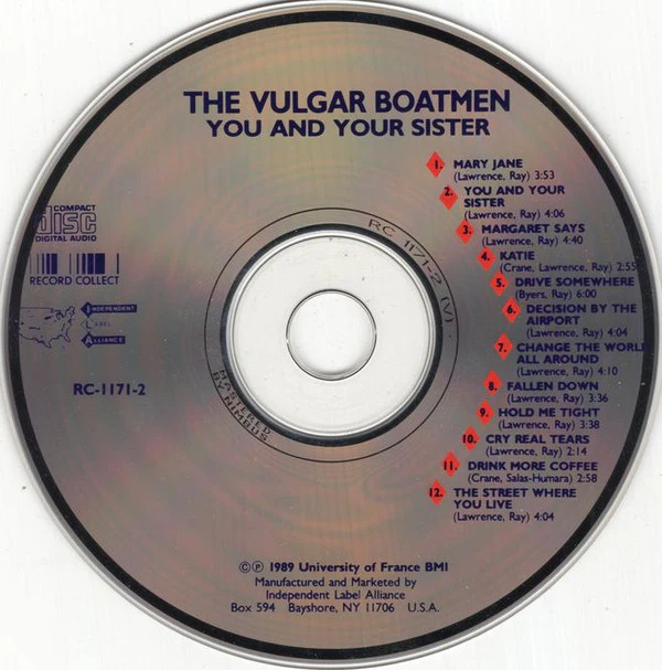The Vulgar Boatmen - You And Your Sister (CD) - Image 3