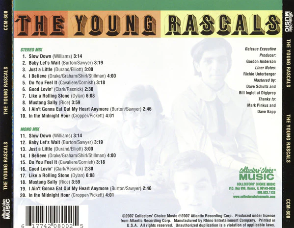 The Young Rascals - The Young Rascals (CD) - Image 2