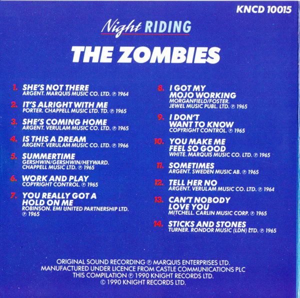 The Zombies - Night Riding (CD) - Image 2