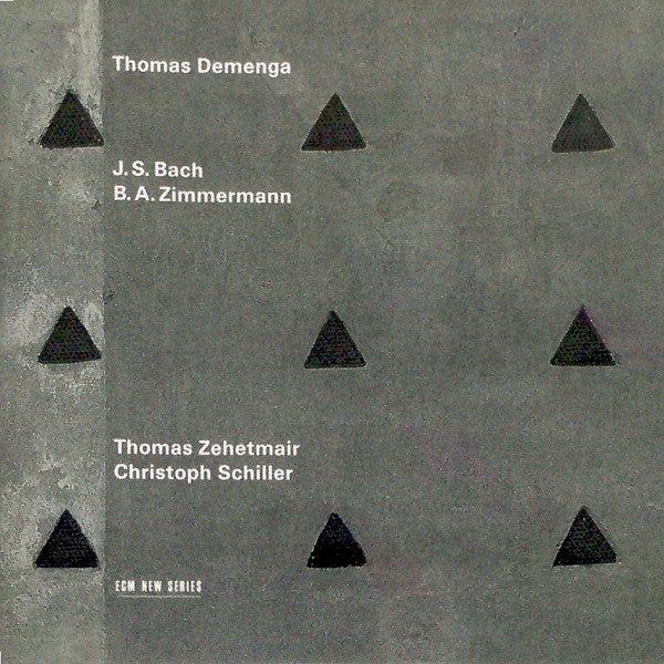 Thomas Demenga - Johann Sebastian Bach / Bernd Alois Zimmermann - J.S. Bach / B.A. Zimmermann (CD)