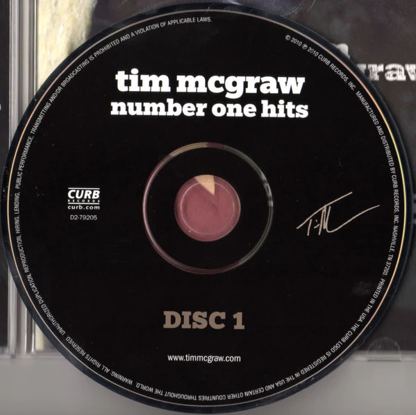 Tim McGraw - Number One Hits (CD) - Image 2
