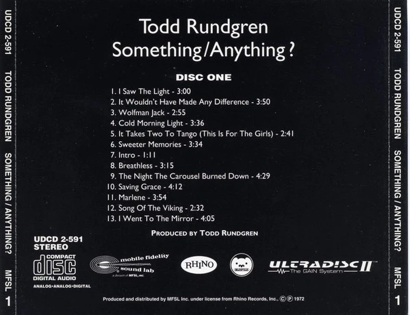 Todd Rundgren - Something / Anything? (CD) - Image 5
