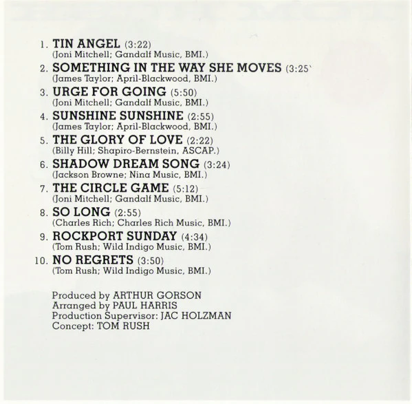 Tom Rush - The Circle Game (CD) - Image 5