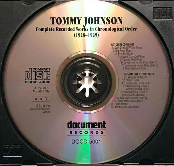 Tommy Johnson - Complete Recorded Works In Chronological Order (1928-1929) (CD) - Image 2