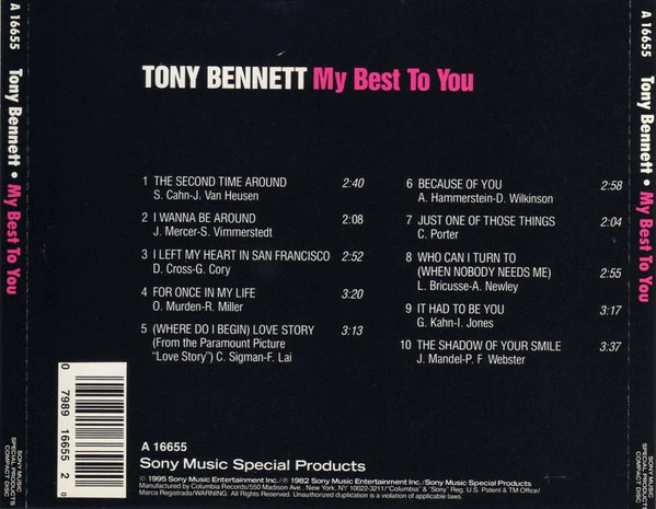 Tony Bennett - My Best To You (CD) - Image 3