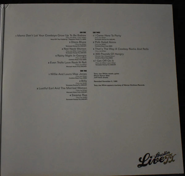 Tony Joe White - Live From Austin, TX (Vinyl) - Image 3